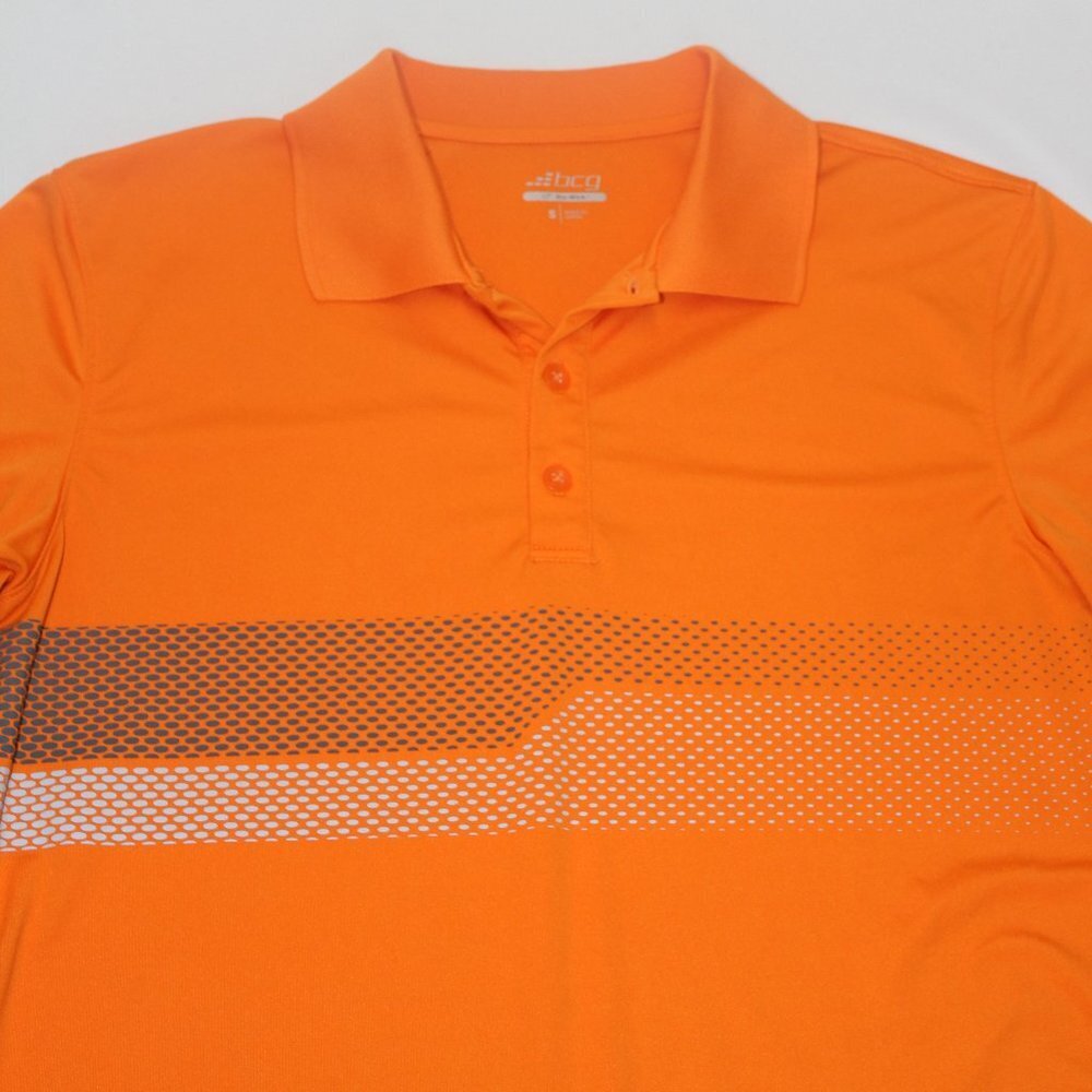 BCG Orange Tru-Wick Men's Small Collar Shirt - Picture 8 of 8